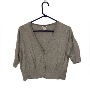 Old Navy Gray Cropped Women's Cardigan